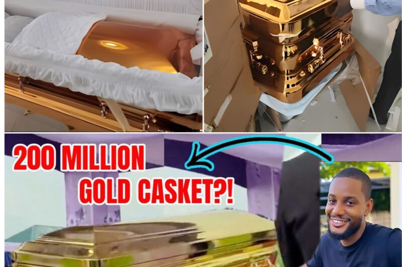 ““We Couldn’t Let Him Go Any Less!” Alex Ekubo’s Friends Plan Jaw-Dropping 200 Million Naira Gold Casket Burial – Fans in Tears”
