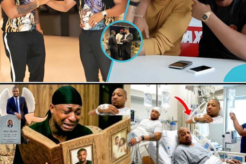 SHOCKING! Ike Onyema Collapses & Hospitalised After Days of Non-Stop Crying Over Alex Ekubo’s Sudden Death – Fans Left in Tears!