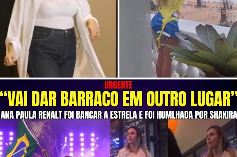 MÁSCARAS CAÍRAM: O CONTRASTE CHOCANTE ENTRE A HUMILDADE DE SHAKIRA E O SURTO DE ESTRELISMO DE ANA PAULA RENAULT NO RIO