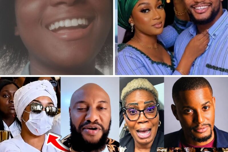 Alexx Ekubo’s Widow Under Fire: The Nose Mask Appearance That Divided Nigerians After His Service of Songs