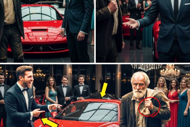“Dou-te a minha Ferrari se a ligares!” O milionário humilhou o velho faminto e o fim os silenciou.
