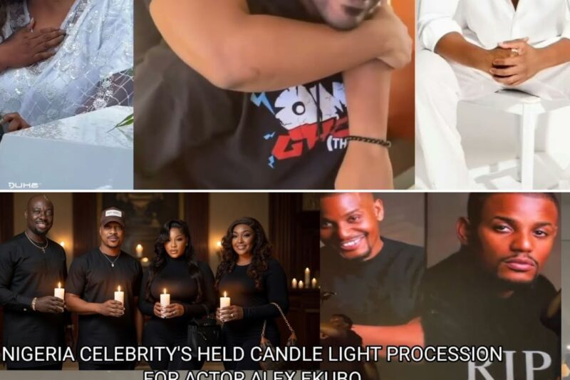 “Nigeria Mourns as Nollywood Star Alex Ekubo Dies Too Soon – Candlelight Tributes by Ik Ogbonna, Obi Cubana & 50 Celebrities Leave Fans in Tears!